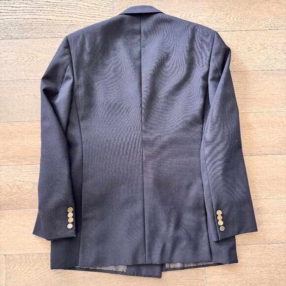 Vintage Christian Dior Monsieur Wool/Mohair Sport Coat Blazer Navy - Picture 11 of 12